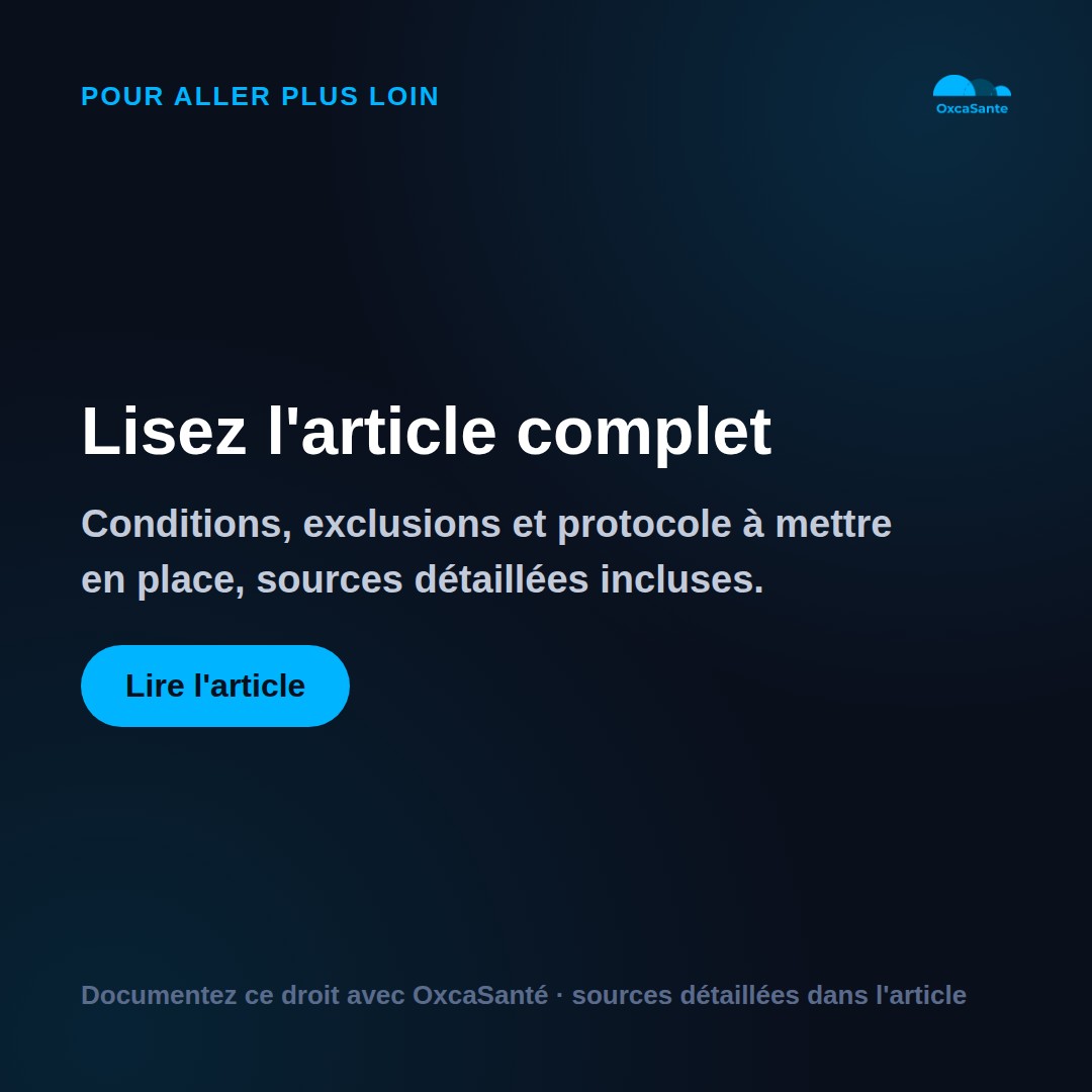 Slide 10 du carrousel : lisez l'article complet, documentez ce droit avec OxcaSanté