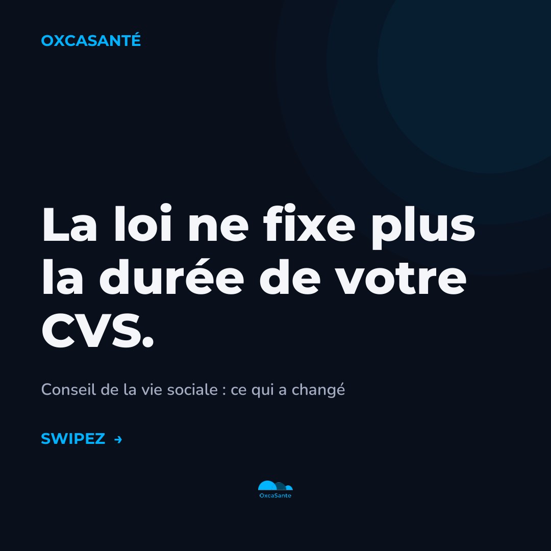 Slide 1 du carrousel OxcaSanté : la loi ne fixe plus la durée de votre CVS