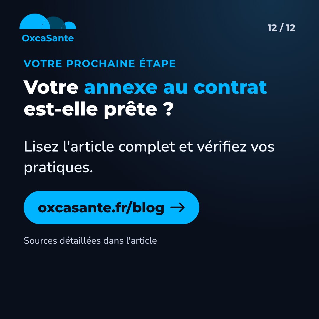 Slide 12 du carrousel : votre annexe au contrat est-elle prête, lisez l'article complet