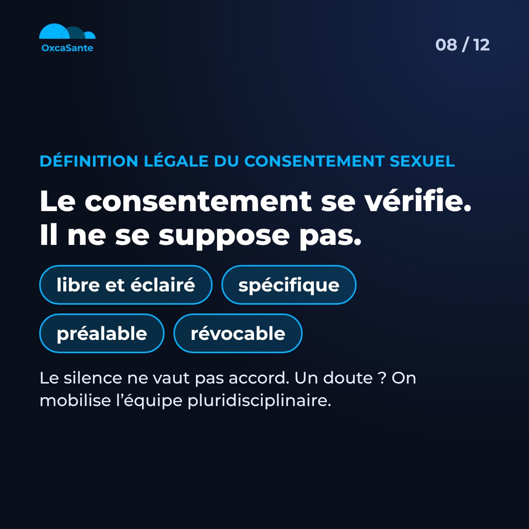 Slide 8 du carrousel&nbsp;: le consentement se vérifie, définition légale libre et éclairé, spécifique, préalable, révocable
