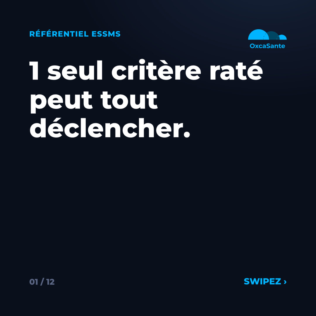 Slide 1 du carrousel OxcaSanté : 1 seul critère raté peut tout déclencher