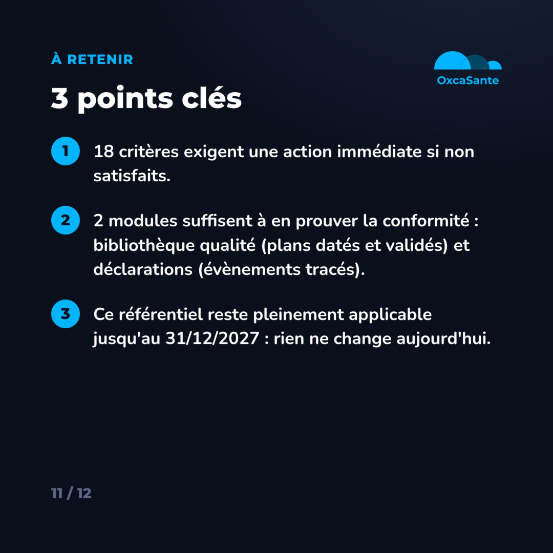 Slide 11 du carrousel : 3 points à retenir sur les critères impératifs ESSMS