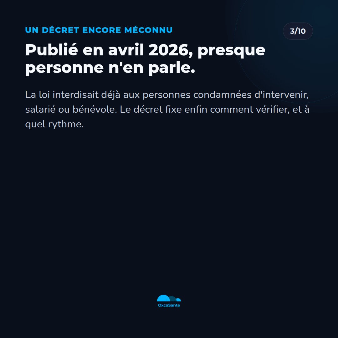 Slide du carrousel : publié en avril 2026, presque personne n'en parle