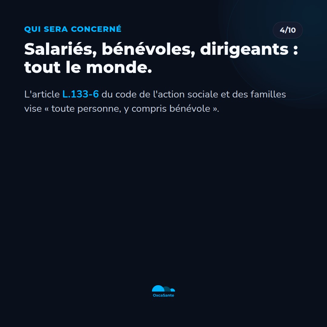 Slide du carrousel : salariés, bénévoles, dirigeants, tout le monde est concerné