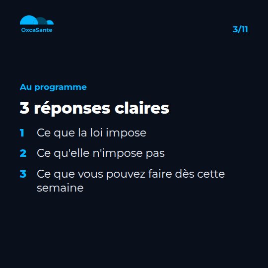 Slide du carrousel&nbsp;: trois réponses claires, ce que la loi impose, ce qu'elle n'impose pas, ce que vous pouvez faire dès cette semaine