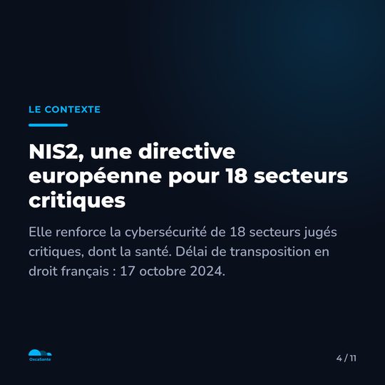 Slide du carrousel&nbsp;: NIS2, une directive européenne pour 18 secteurs critiques