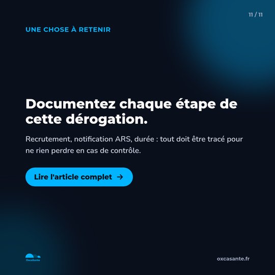 Slide du carrousel&nbsp;: documentez chaque étape de cette dérogation