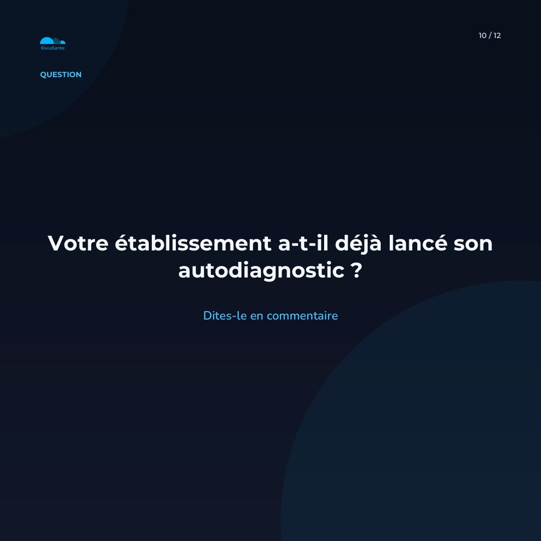 Slide 10 du carrousel : votre établissement a-t-il déjà lancé son autodiagnostic ?