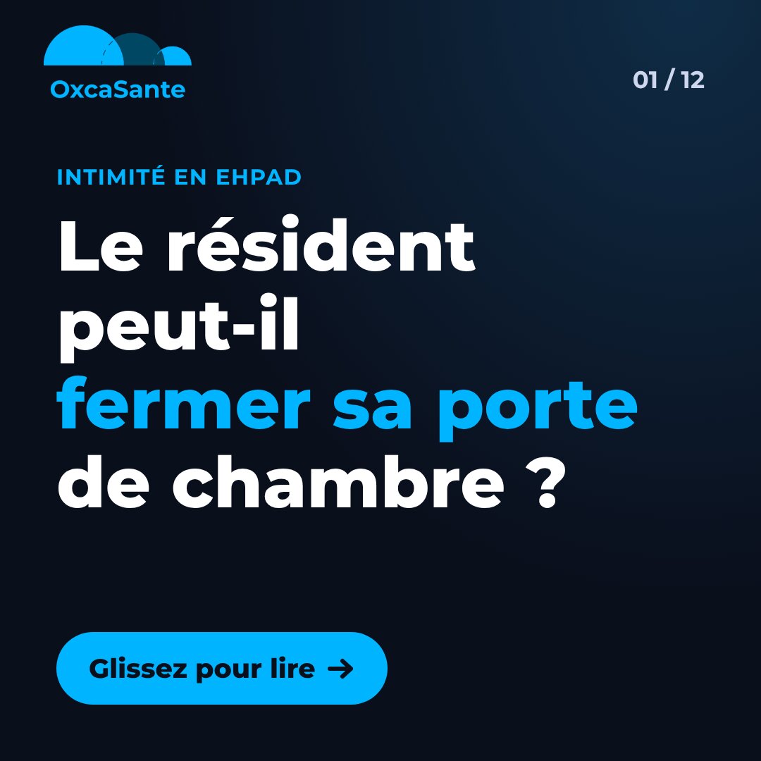 Slide 1 du carrousel : le résident peut-il fermer sa porte de chambre