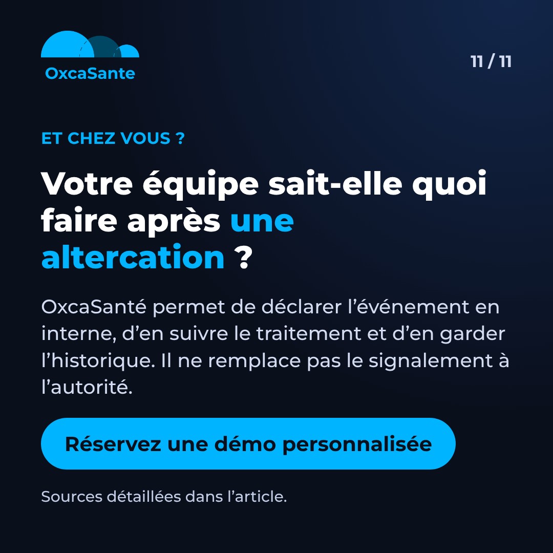 Slide 11 du carrousel&nbsp;: votre équipe sait-elle quoi faire après une altercation, réserver une démo personnalisée
