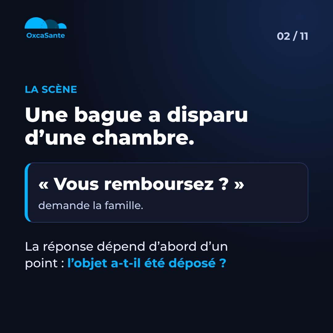 Slide 2 du carrousel&nbsp;: une bague a disparu d'une chambre, la famille demande si vous remboursez