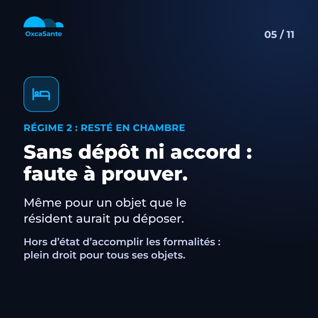 Slide 5 du carrousel&nbsp;: objet resté en chambre, il faut prouver une faute